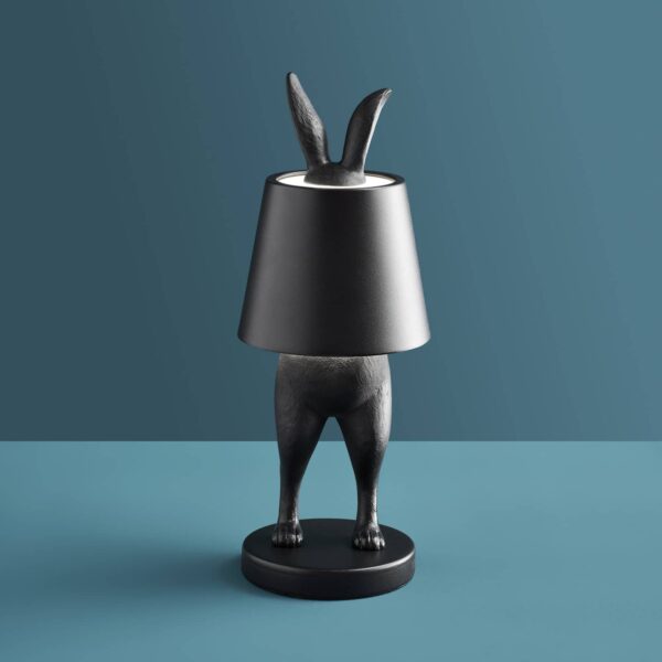 Table Lamp Rabbit LED Hiding Rabbit Black